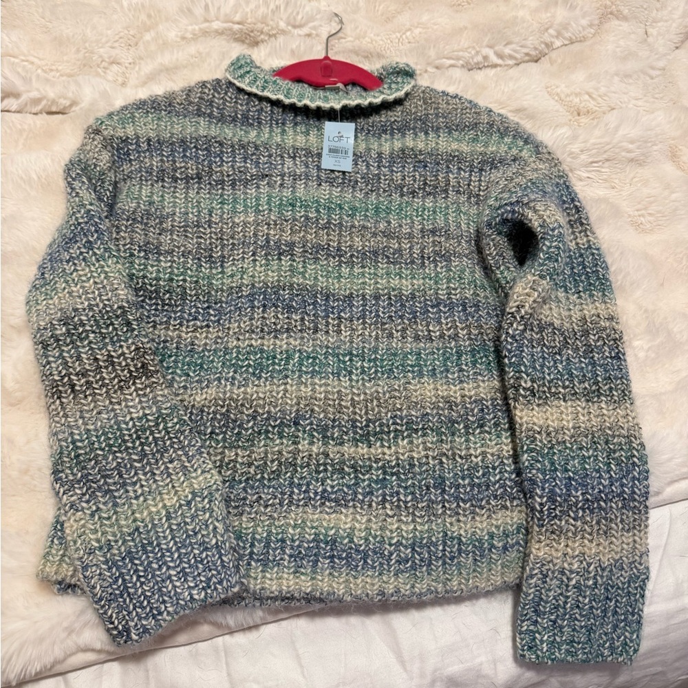 LOFT Multicolor Knit Sweater